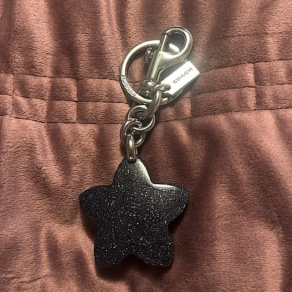 COACH Glitter Resin Wildflower Bag Charm / Keychain - NWOT F35132 Retired. - Picture 6 of 10